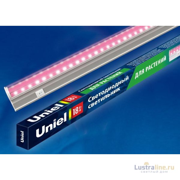 Линейный светодиодный светильник для растений (UL-00002992) Uniel ULI-P20-18W/SPSB IP40 White Линейный светодиодный светильник для растений (UL-00002992) Uniel ULI-P20-18W/SPSB IP40 White