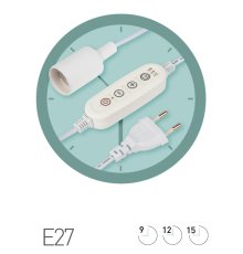 Светильник для растений Эра FITO-Time Holder E27 3 м Б0064279