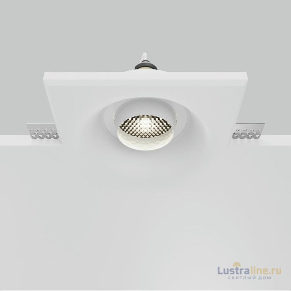 Встраиваемый светильник Maytoni Gyps Modern DL006-GU10-RD-W