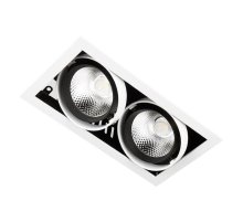 Встраиваемый светильник Ambrella Light T812 BK/CH 2*12W 4200K