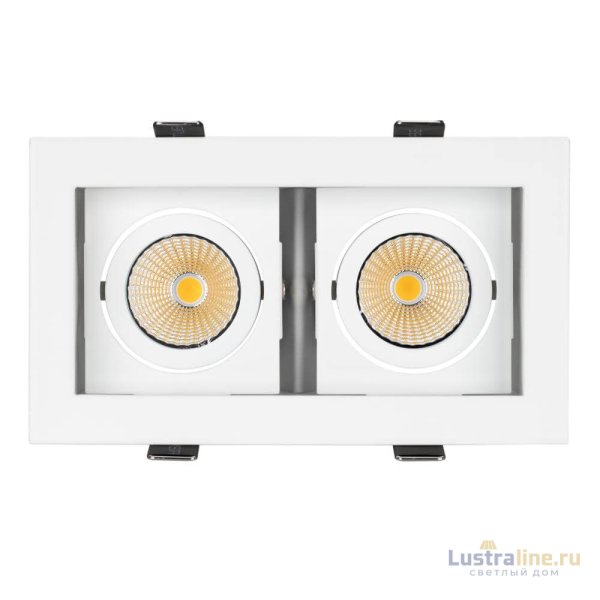 Встраиваемый светильник Arlight CL-KARDAN-S180x102-2x9W Day 024138 Встраиваемый светильник Arlight CL-KARDAN-S180x102-2x9W Day 024138