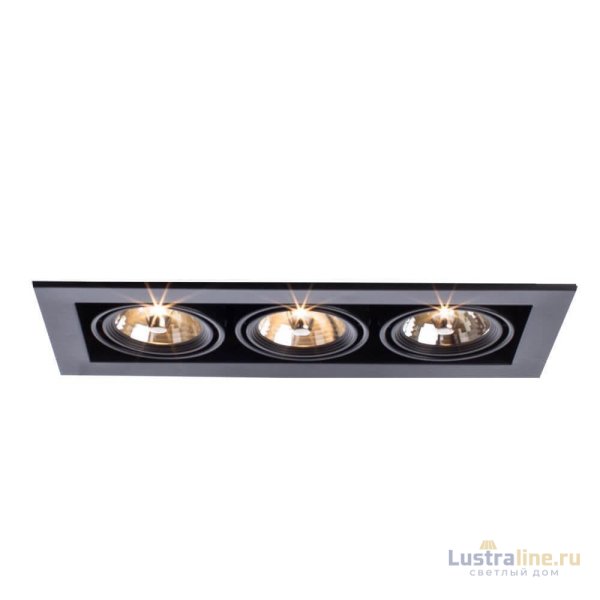 Встраиваемый светильник Arte Lamp Technika A5930PL-3BK Встраиваемый светильник Arte Lamp Technika A5930PL-3BK