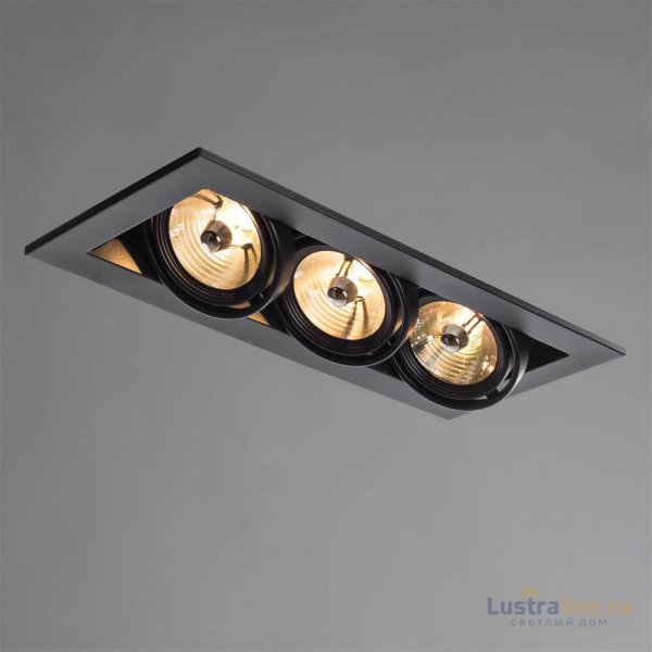 Встраиваемый светильник Arte Lamp Technika A5930PL-3BK Встраиваемый светильник Arte Lamp Technika A5930PL-3BK