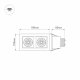Встраиваемый светильник Arlight CL-KARDAN-S180x102-2x9W Warm 024127