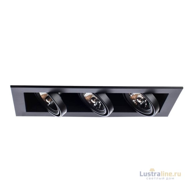 Встраиваемый светильник Arte Lamp Technika A5930PL-3BK Встраиваемый светильник Arte Lamp Technika A5930PL-3BK