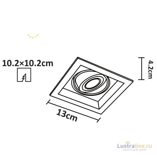 Встраиваемый светильник Arte Lamp A6661PL-1WH Встраиваемый светильник Arte Lamp A6661PL-1WH