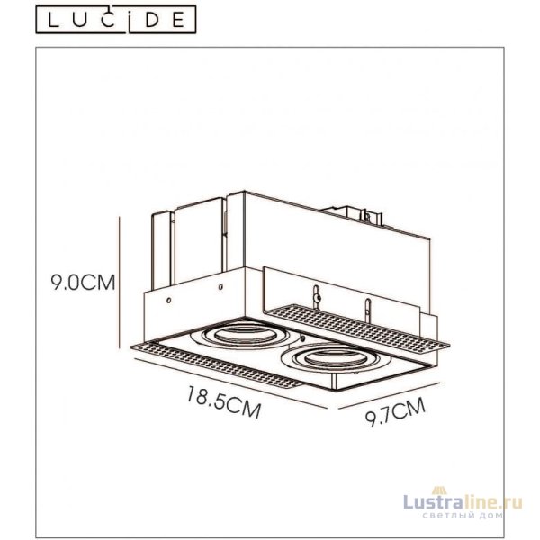 Встраиваемый светильник LUCIDE 09925/02/31 Встраиваемый светильник LUCIDE 09925/02/31