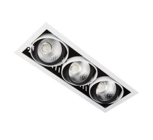 Встраиваемый светодиодный светильник Ambrella Light Cardano T813 BK/CH 3*12W 4200K
