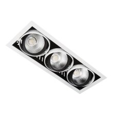 Встраиваемый светодиодный светильник Ambrella Light Cardano T813 BK/CH 3*12W 4200K