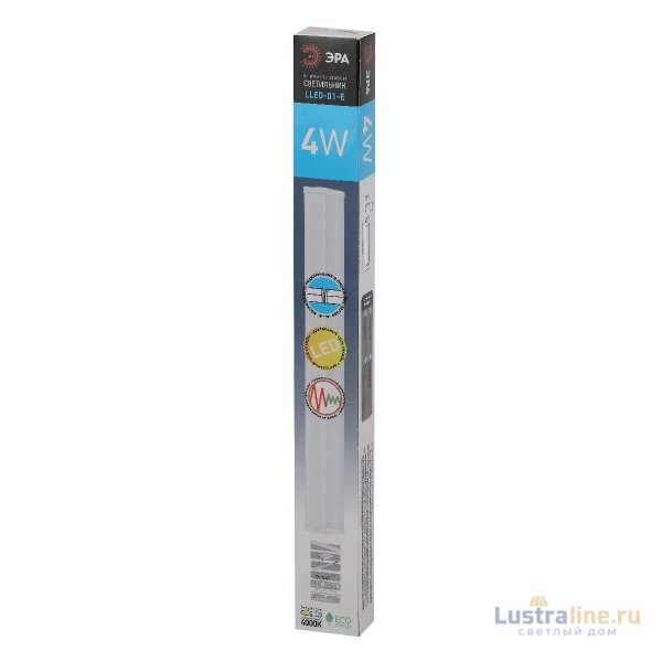 Линейный светодиодный светильник Эра LLED-01-04W-4000-E Б0052719 Линейный светодиодный светильник Эра LLED-01-04W-4000-E Б0052719