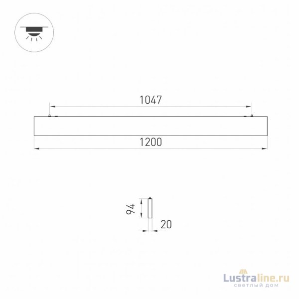 Линейный светильник Arlight Lineair Flat 031530