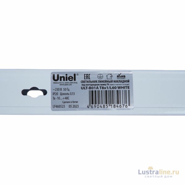 Линейный светильник Uniel ULT-B01A T8x1/L60 WHITE UL-00011255
