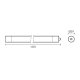 Линейный потолочный светильник Gauss Compact 143424324