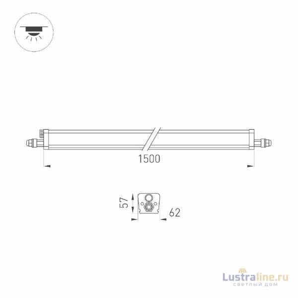 Линейный потолочный светильник Arlight ALT-TUBULAR-1500-36W Day4000 049812
