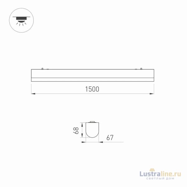 Настенно-потолочный светильник Arlight ALT-LARGO-1500-40W Day4000 (WH, 120 deg, 230V) 033055