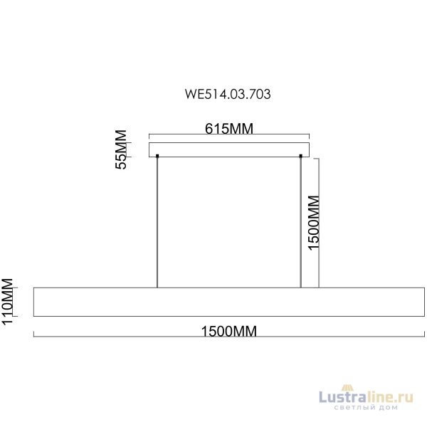 Подвесной светильник Wertmark Edda WE514.03.703 Подвесной светильник Wertmark Edda WE514.03.703