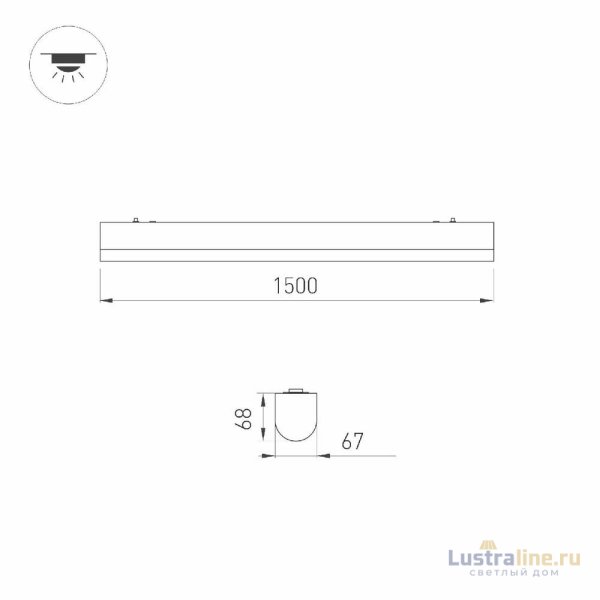 Линейный подвесной светильник Arlight ALT-LARGO-1500-40W Warm3000 047718 Линейный подвесной светильник Arlight ALT-LARGO-1500-40W Warm3000 047718