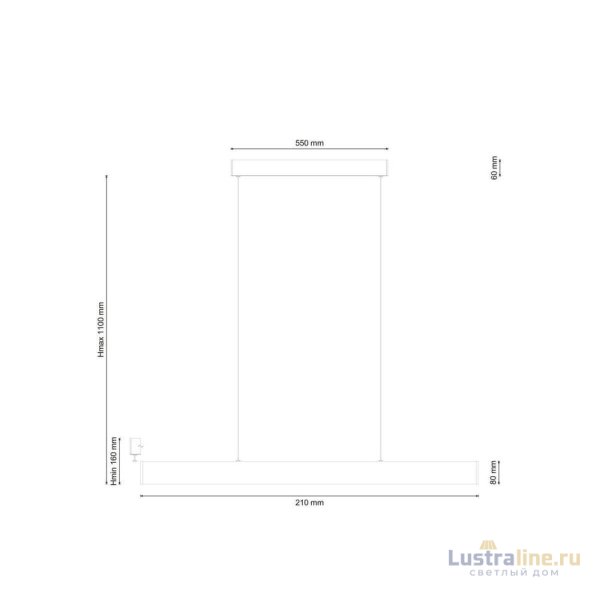Подвесной светодиодный светильник Lucia Tucci Aero 206.30 Bianco Led