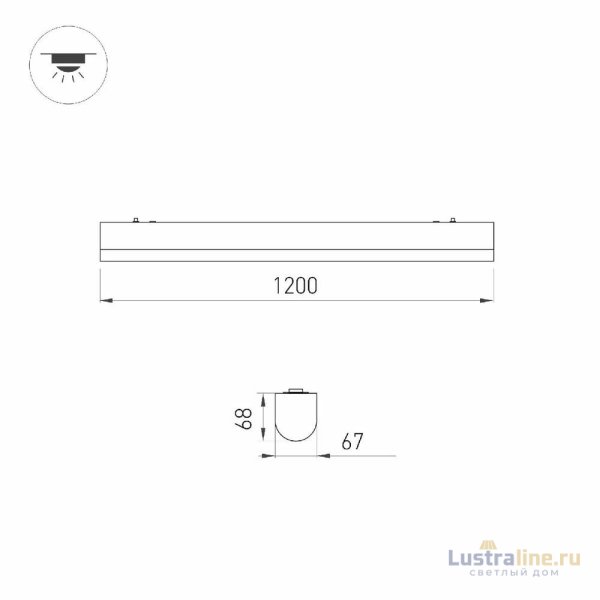 Линейный подвесной светильник Arlight ALT-LARGO-1200-30W Warm3000 052090 Линейный подвесной светильник Arlight ALT-LARGO-1200-30W Warm3000 052090