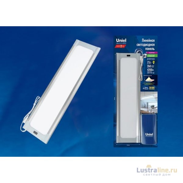 Мебельный светодиодный светильник (UL-00002884) Uniel ULI-F41-9,5W4200K/DIM Sensor IP20 Silver Мебельный светодиодный светильник (UL-00002884) Uniel ULI-F41-9,5W4200K/DIM Sensor IP20 Silver