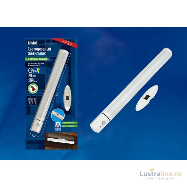 Мебельный светодиодный светильник (UL-00002889) Uniel ULM-F42-3W/4200K Sensor IP20 White Мебельный светодиодный светильник (UL-00002889) Uniel ULM-F42-3W/4200K Sensor IP20 White