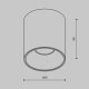 Накладной светильник Maytoni Alfa led C064CL-12W3K-RD-B