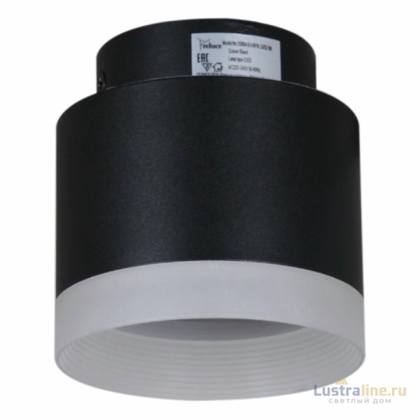 Накладной светильник Reluce 53004-9.5-001IL GX53+LED3W BK