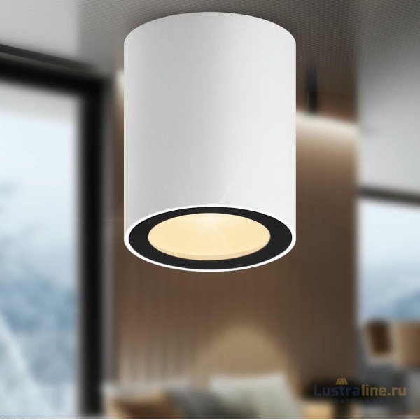 Накладной светильник Эра OL48 WH/BK Б0059799