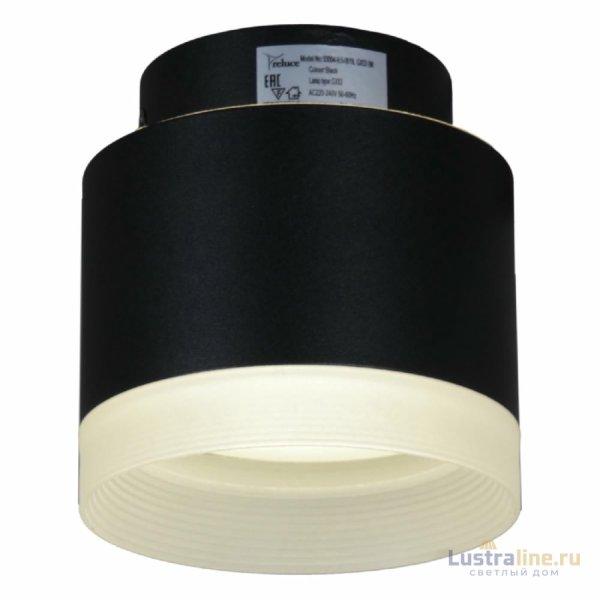 Накладной светильник Reluce 53004-9.5-001IL GX53+LED3W BK