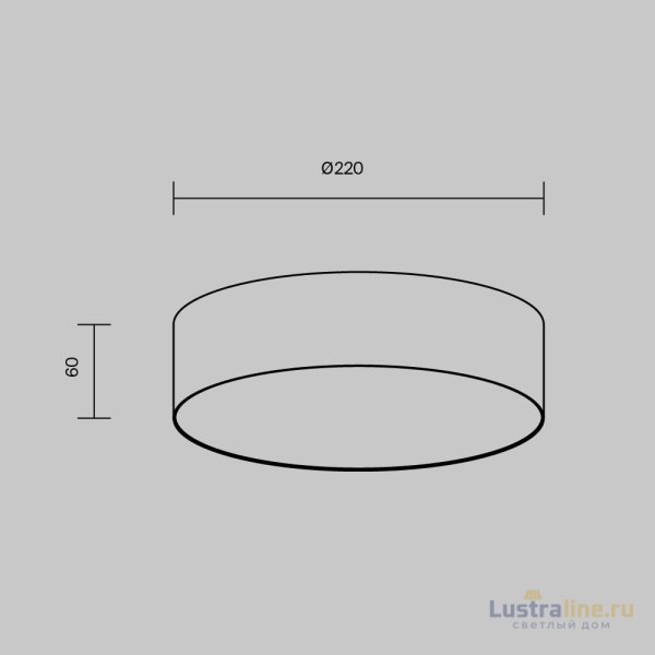 Накладной светильник Maytoni Zon C032CL-24W3K-RD-B