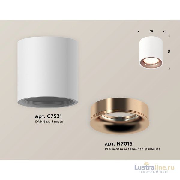 Потолочный светильник Ambrella Light Techno Spot XS7531025 (C7531, N7015)