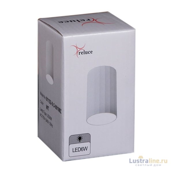 Накладной светильник Reluce 81152-9.5-001MZ LED6W WT Накладной светильник Reluce 81152-9.5-001MZ LED6W WT