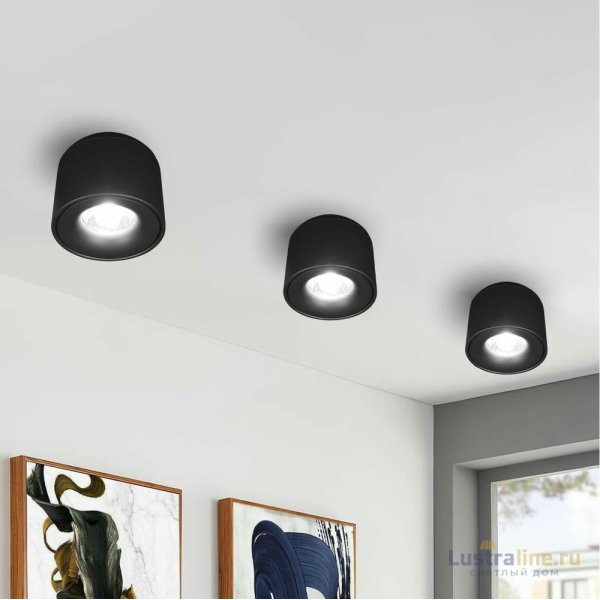 Накладной светильник Loft IT Tictac 10219 Black 4000K Накладной светильник Loft IT Tictac 10219 Black 4000K