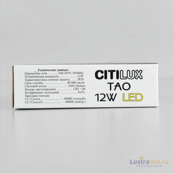 Накладной светодиодный светильник Citilux Тао CL712122N