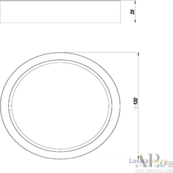 Накладной светильник Arte Perfetto Luce Ingrid 3322.LDY6004M/6W/6K Накладной светильник Arte Perfetto Luce Ingrid 3322.LDY6004M/6W/6K