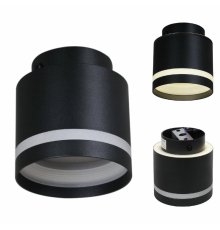 Накладной светильник Reluce 53001-9.5-001IL GX53+LED3W BK