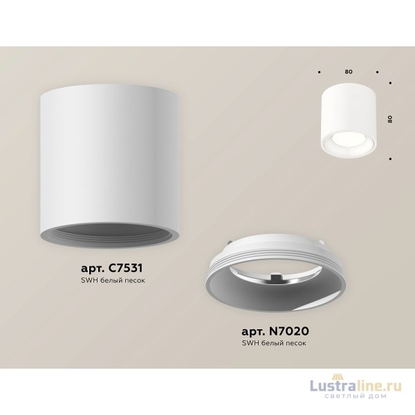 Потолочный светильник Ambrella Light Techno Spot XS7531010 (C7531, N7020)