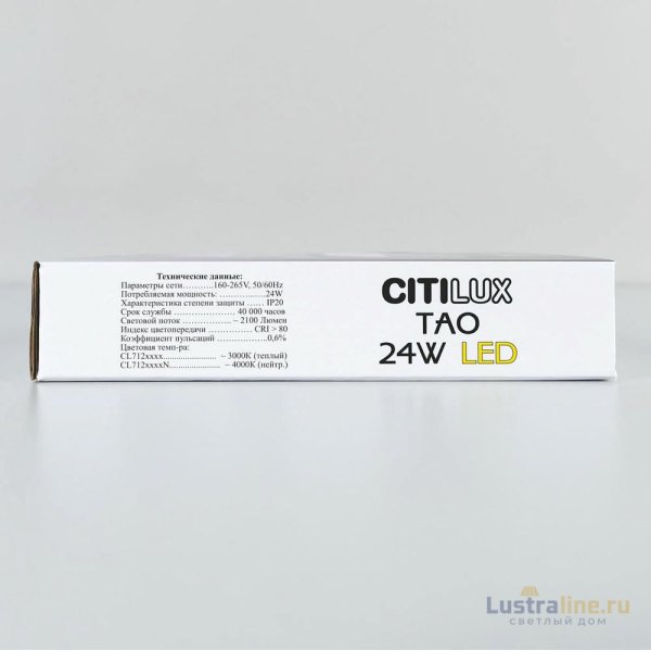 Накладной светодиодный светильник Citilux Тао CL712X242N