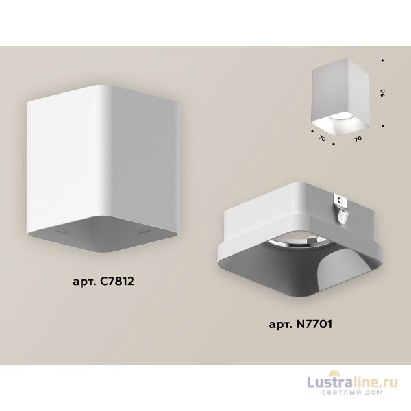 Накладной светильник Ambrella Light Techno XS7812001 (C7812, N7701) Накладной светильник Ambrella Light Techno XS7812001 (C7812, N7701)