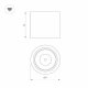 Накладной светильник Arlight SP-DICE-R77-10W Day4000 (BK, 24 deg, 230V) 046625