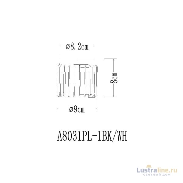 Накладной светильник Arte Lamp Atria A8031PL-1BK
