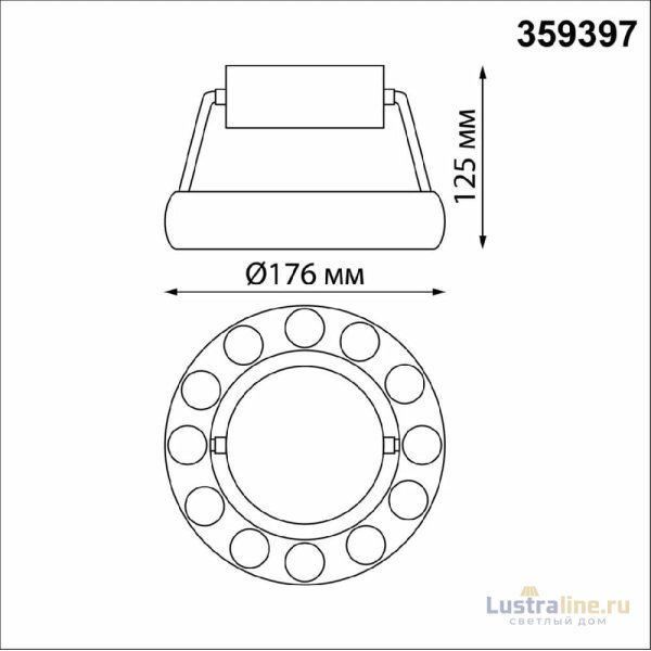 Накладной светильник Novotech Over Turn 359397