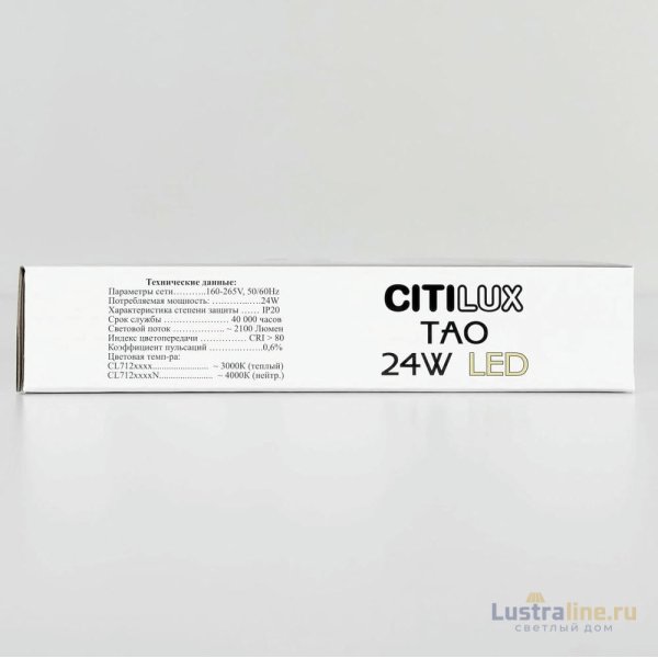 Накладной светодиодный светильник Citilux Тао CL712X240N