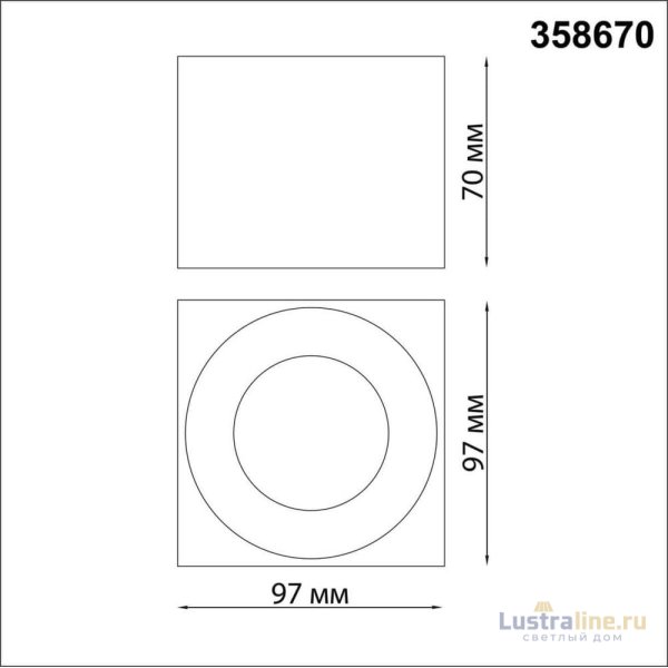 Накладной светильник Novotech Patera 358670