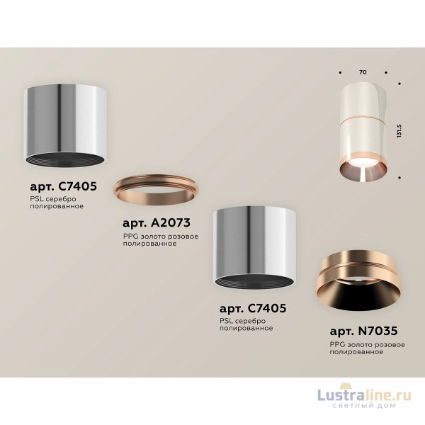 Потолочный светильник Ambrella Light Techno Spot XS7405081 (C7405, A2073, C7405, N7035)