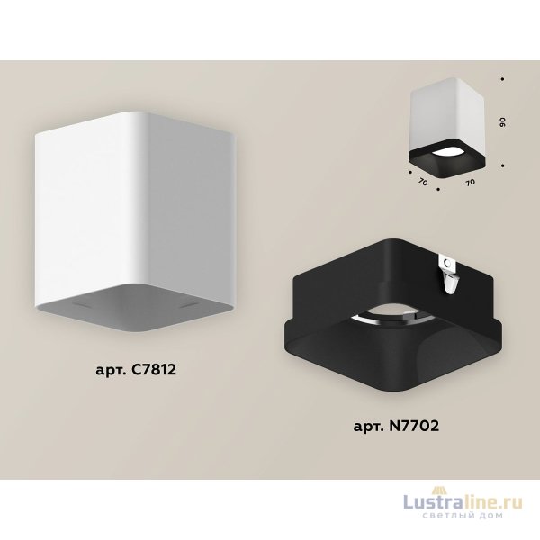 Накладной светильник Ambrella Light Techno XS7812002 (C7812, N7702) Накладной светильник Ambrella Light Techno XS7812002 (C7812, N7702)