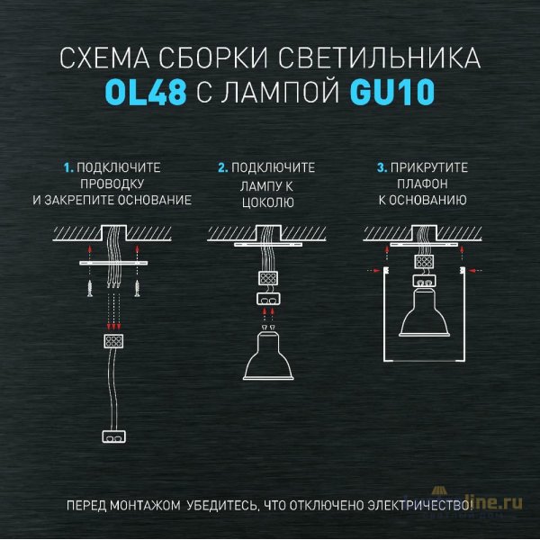 Накладной светильник Эра OL48 WH/BK Б0059799