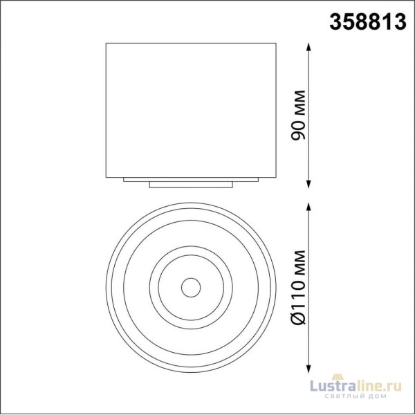 Накладной светильник Novotech Gesso 358813