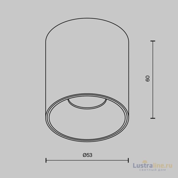 Накладной светильник Maytoni Alfa LED C064CL-5W3K-RD-B