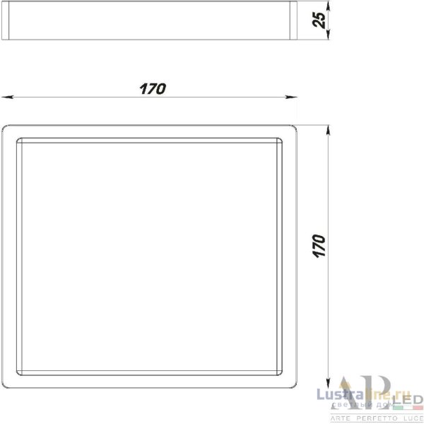 Накладной светильник Arte Perfetto Luce Ingrid 3322.LDF1604M/12W/4K